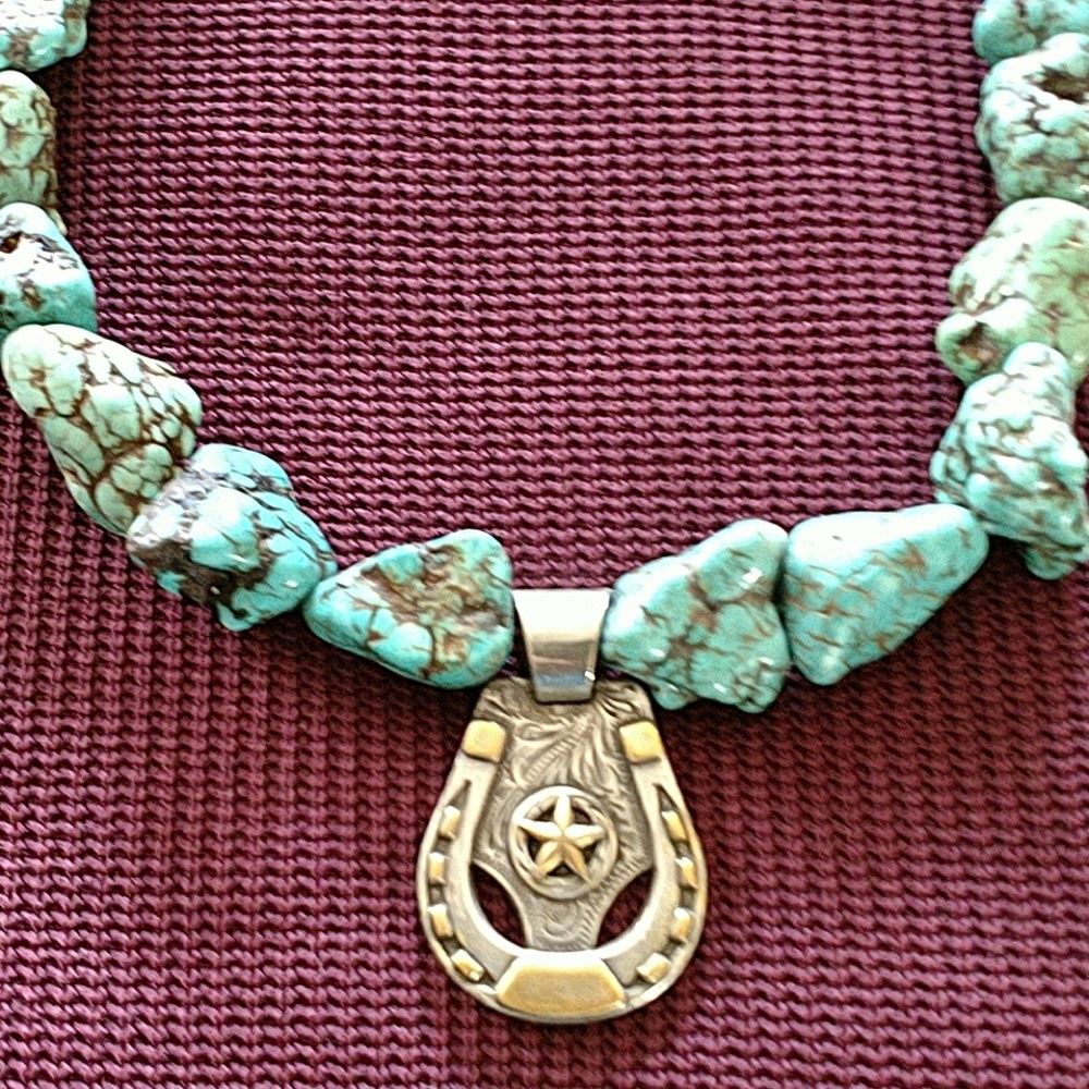 Custom made turquoise necklace